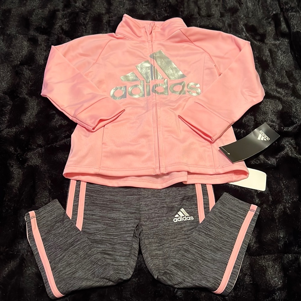 Toddler Girls Matching Adidas Set